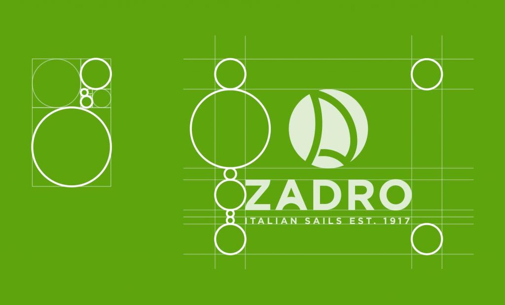 Sails logo design costruzione