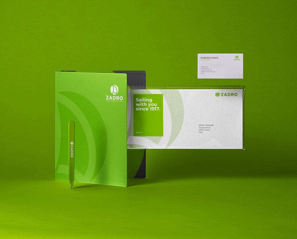 Sails logo design stationary