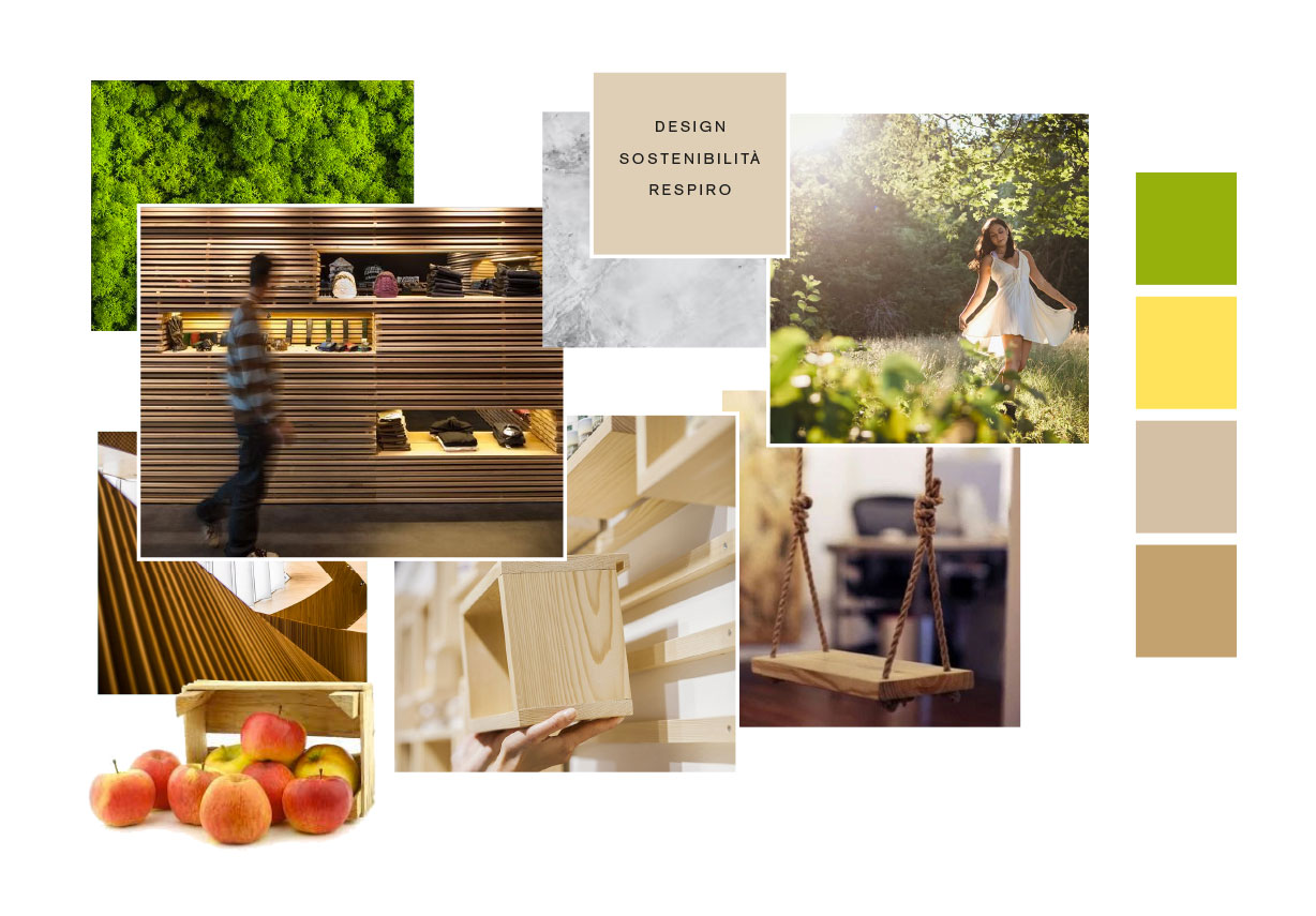 Womsh store design moodboard