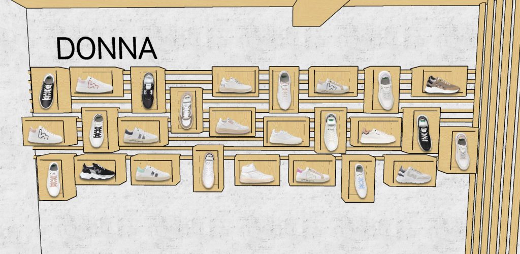 Womsh store design esposizione