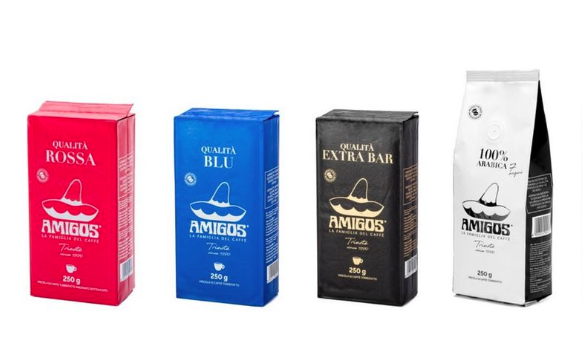 Amigos caffè restyling packaging