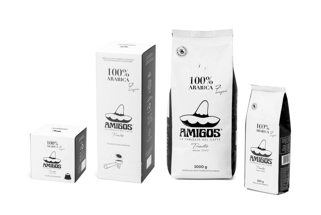Amigos caffè restyling packaging
